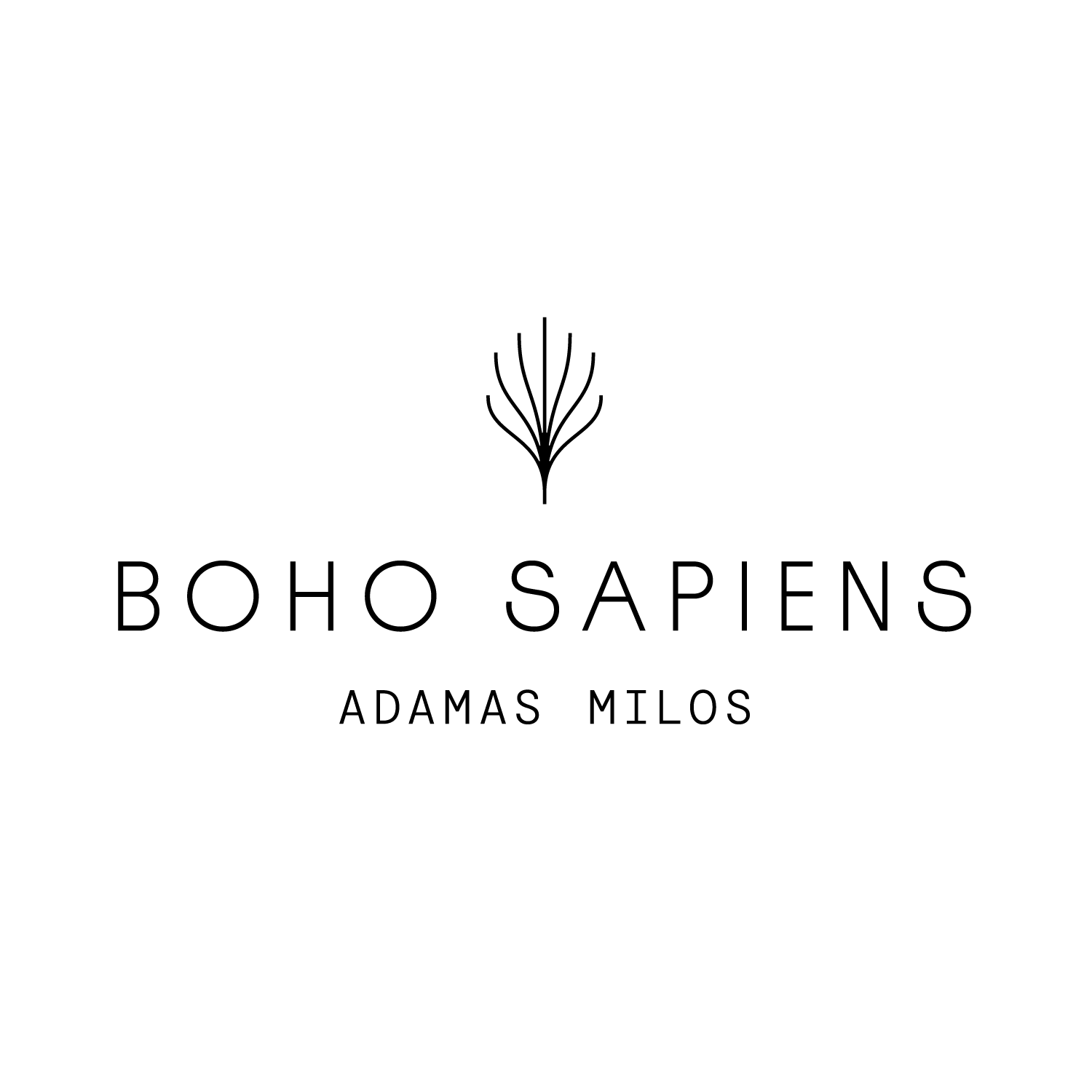 Boho Sapiens logo on a dark background