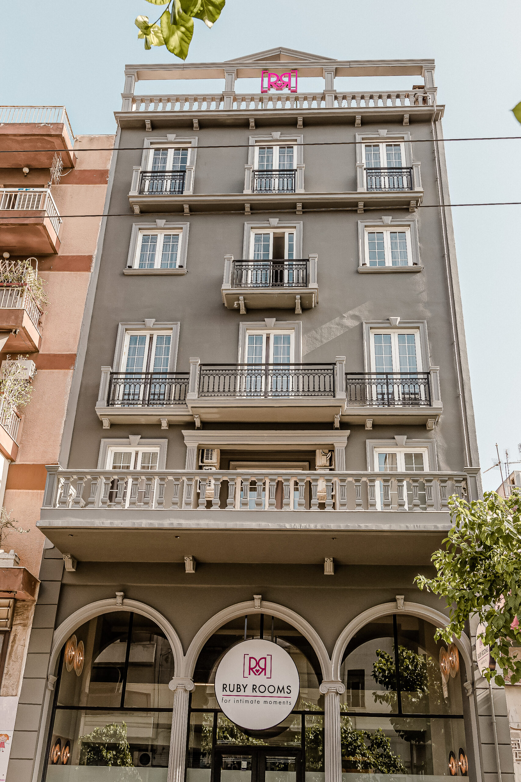 Ruby Rooms hotel building in Athens