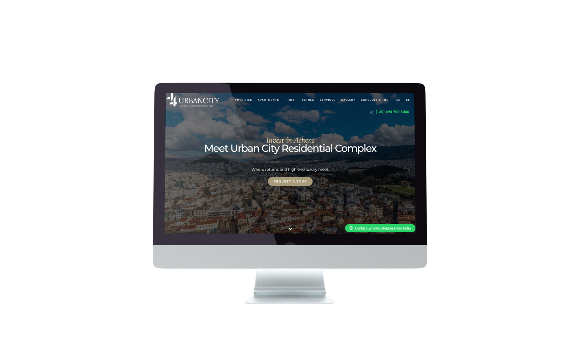 Urban City 44 website, designed by VIMA GURU