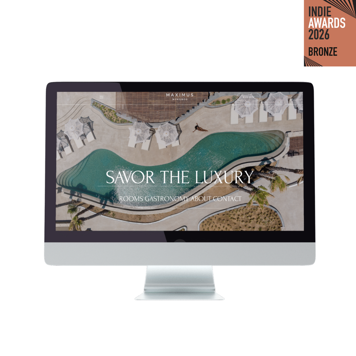 Maximus Mykonos 5* Hotel Awarded Website by Vima Guru